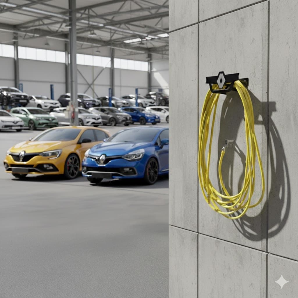 SUPORTE ENROLAR MANGUEIRA JARDIM -  RENAULT - 100% AÇO  - RESISTENTE - All Style