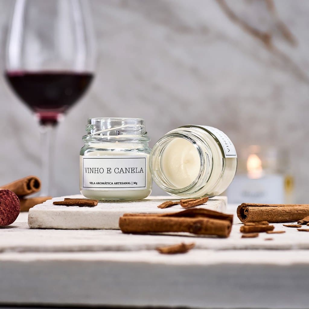 Kit 2 Mini Velas Aromáticas 30g Lembrancinha Presente Decorativa Perfumada