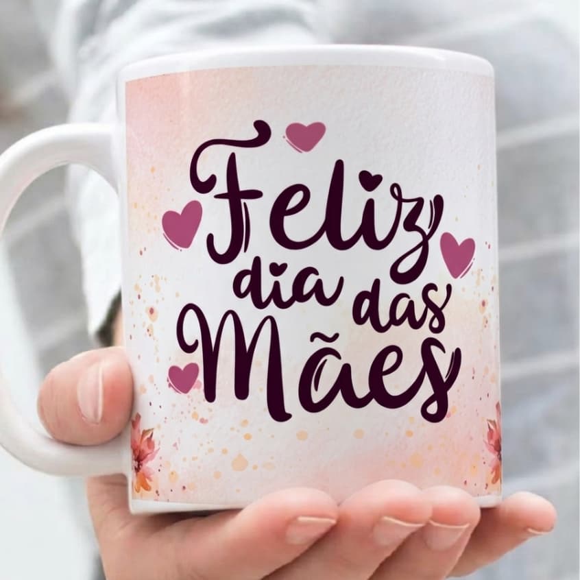 Caneca para Mãe Presente Especial Cerâmica 325ml 12 Artes