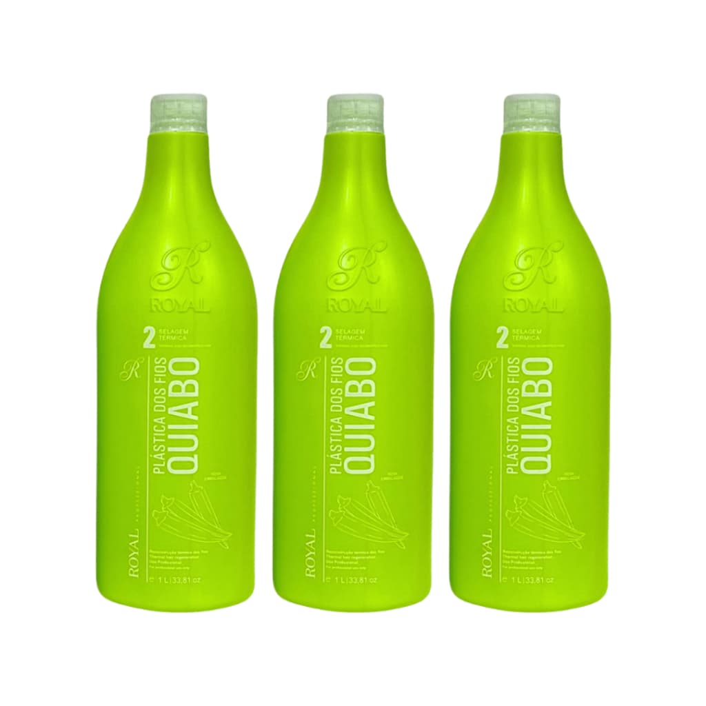 Kit c/3 Selagem Plastica Dos Fios Quiabo Royal Passo2 - 3x1l