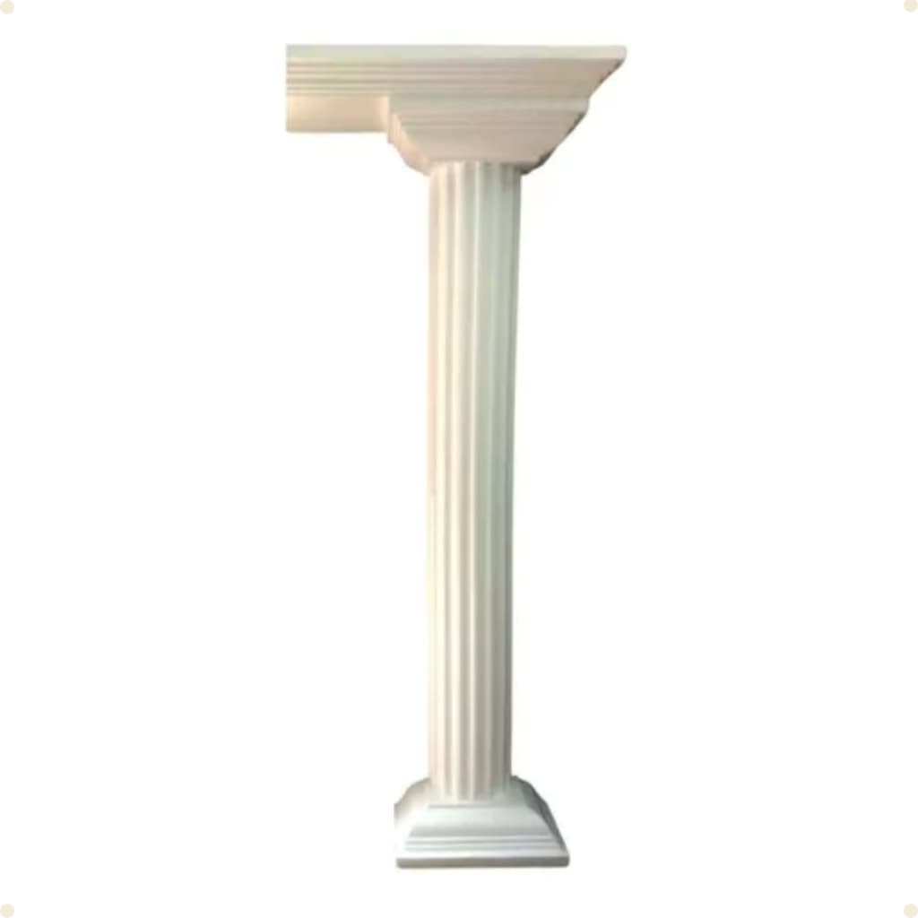 Coluna Grega Romana Isopor EPS Igreja Altar Capitel Palco Teatro 1 METRO X 30CM