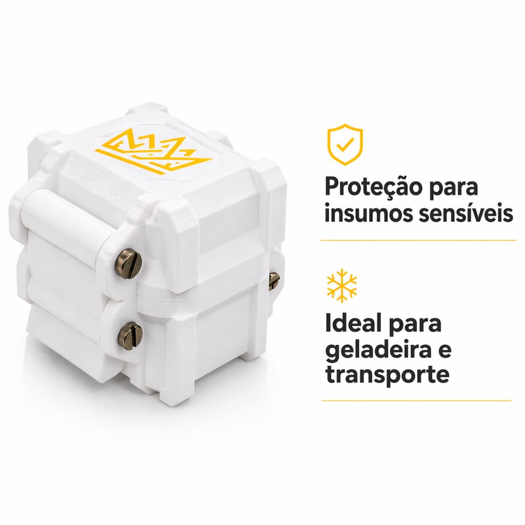 Estojo Porta Frascos 3ml 2 Unidades Proteção Luz Geladeira Transporte