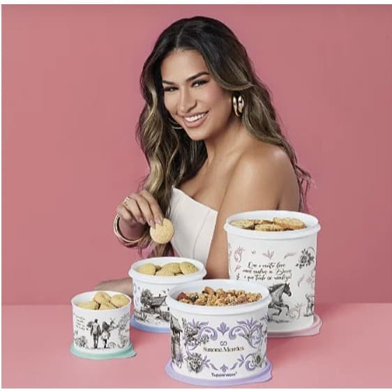 Tupperware Kit Tupper Caixa Simone Mendes Retorno Às Origens 4 peças