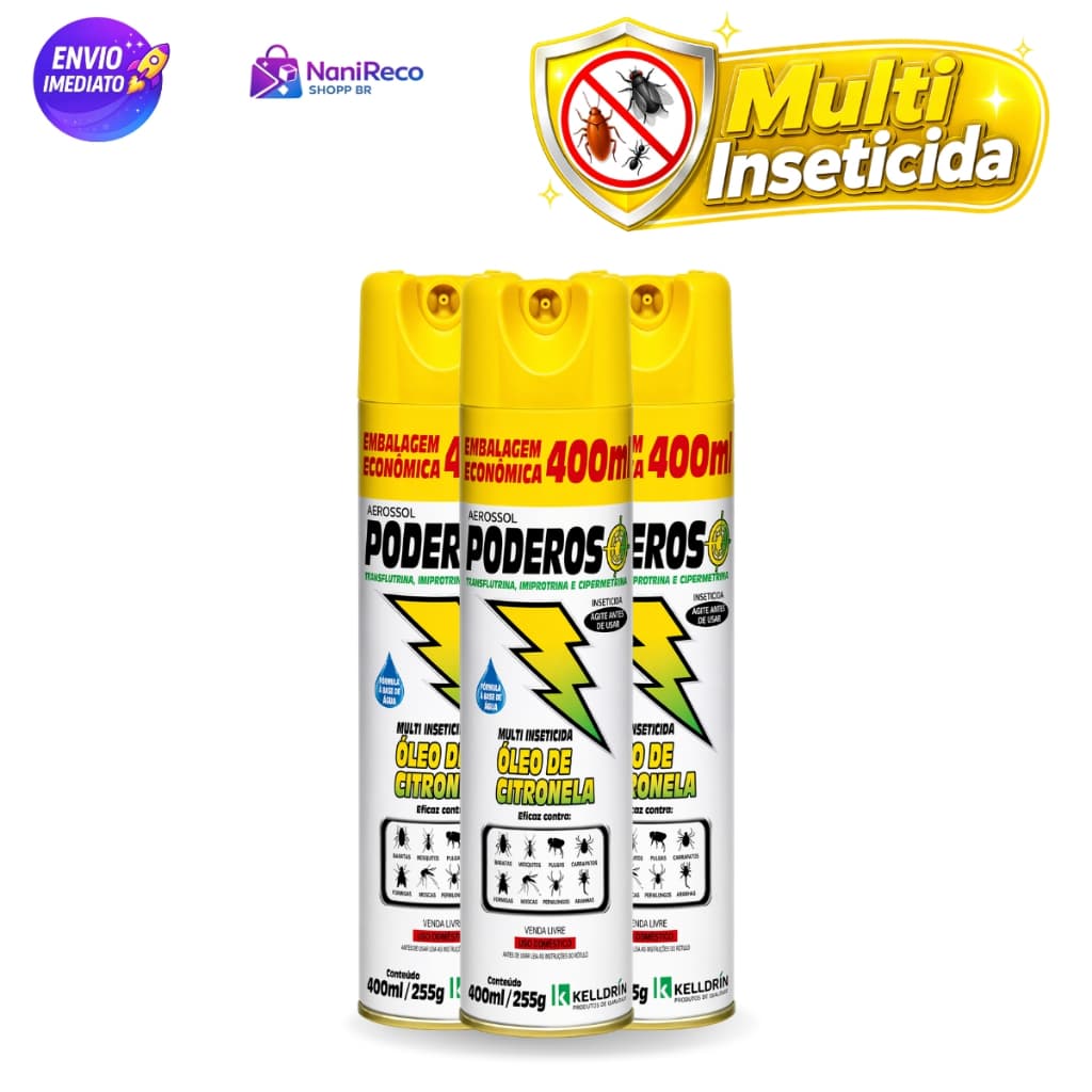 Inseticida Spray de Citronela Repelente Contra Mosquitos, Pernilongos e Insetos  Uso em Casa, Quarto