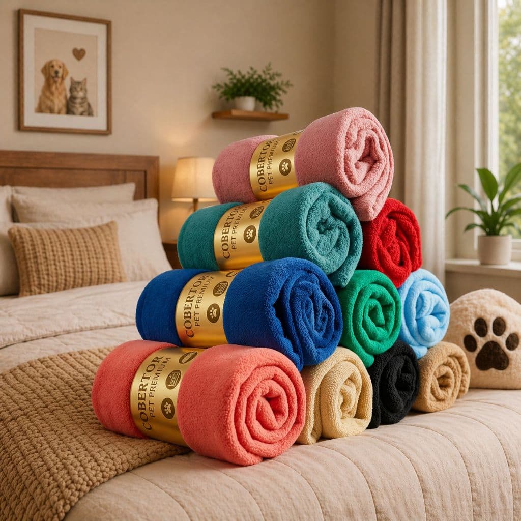 Mantinha Pet Soft, Cachorro, Gato Manta Macia Quentinha Lavável Confortável Cama Pet Diversas Cores.