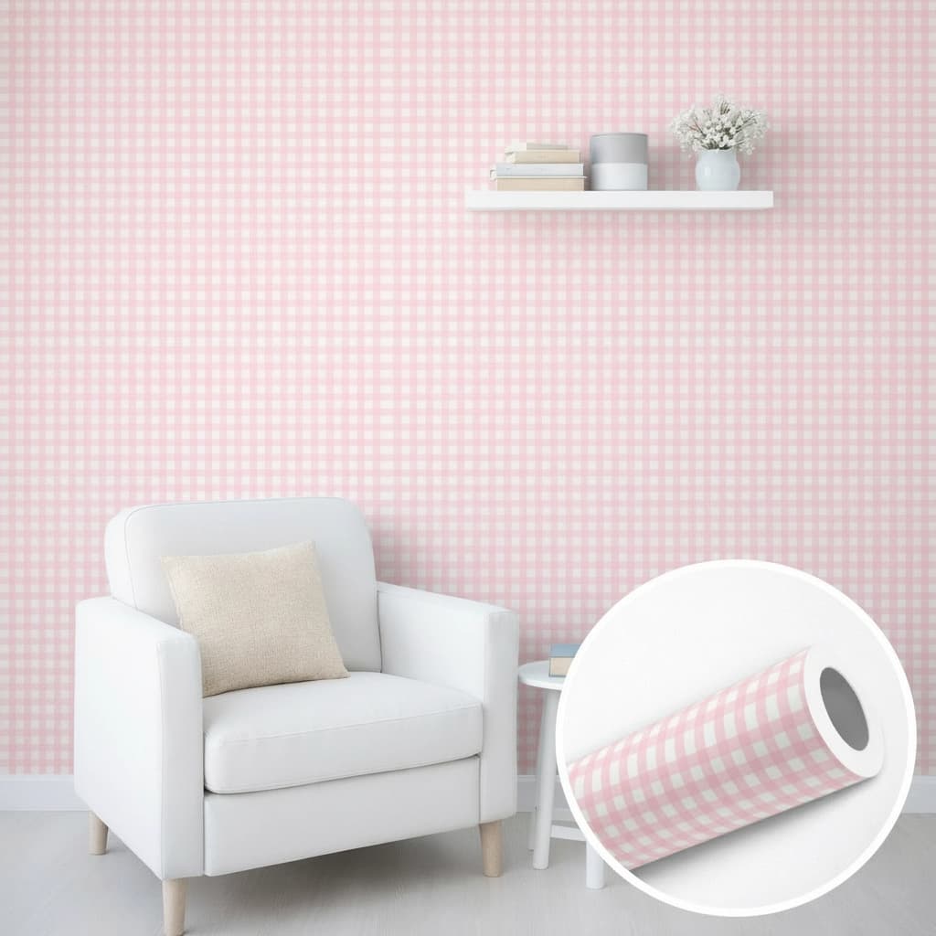 Papel de Parede Xadrez Premiun Adesivo Autocolante para Sala, Quarto Casa Decoracao Lar