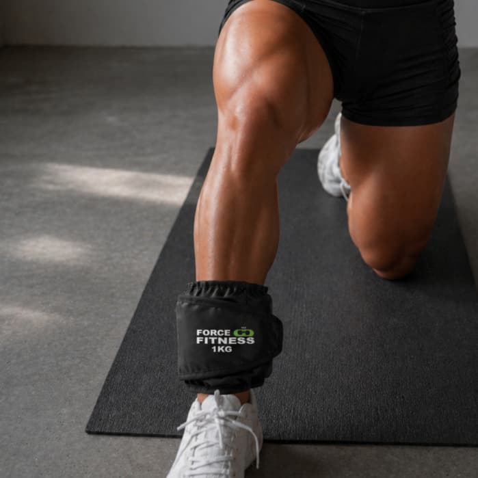 Par Caneleira de Peso 1kg Profissional Tornozeleira Academia Treino de Perna Fitness