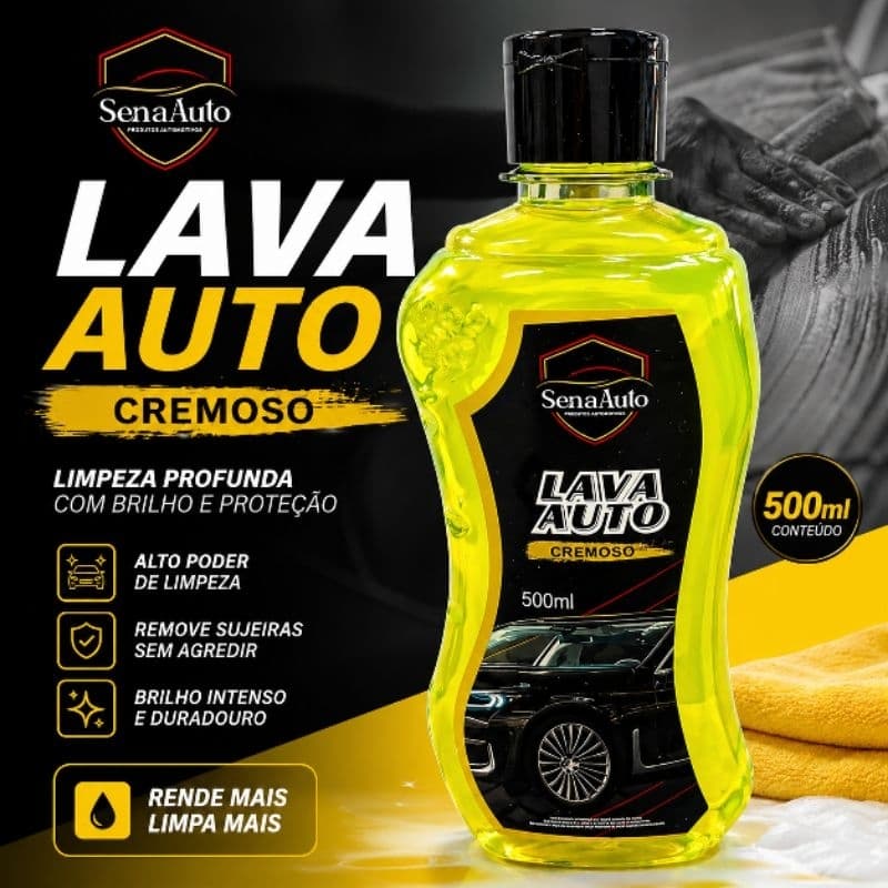 Lava Auto liquido cremoso 500ml - verde