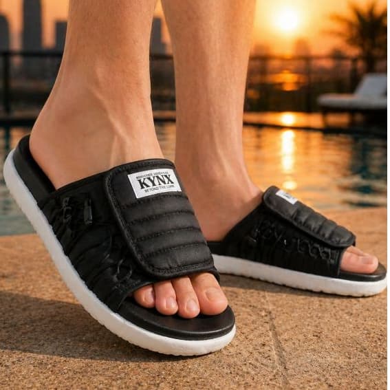 Chinelo Slide Masculino Premium KYNX Asuna 02 Confortável Leve Macio