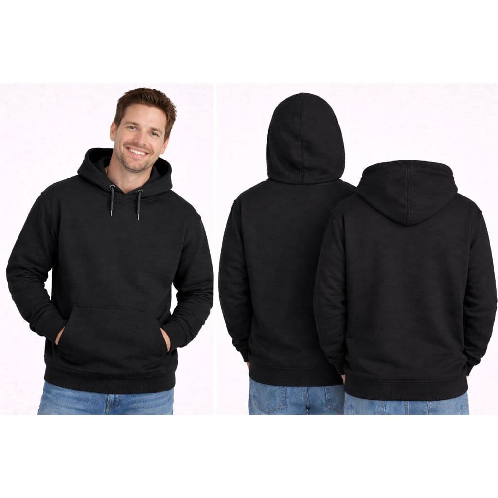 Blusa Moletom Unissex Com Capuz Canguru Estiloso e Macio Algodão Para Frio e Inverno