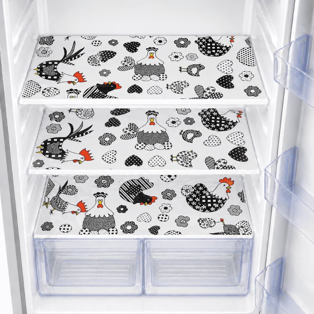 Kit 3 Toalhas de Geladeira Forro Gaveta PVC Térmico 55x35cm para Geladeira Lavável Recortável