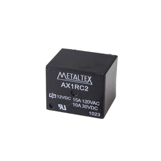 KIT 10 Relé AX1RC2 Miniatura de Potência 1 REV - Bobina de 12VCC - Capacidade de 15A - Terminais para PCI