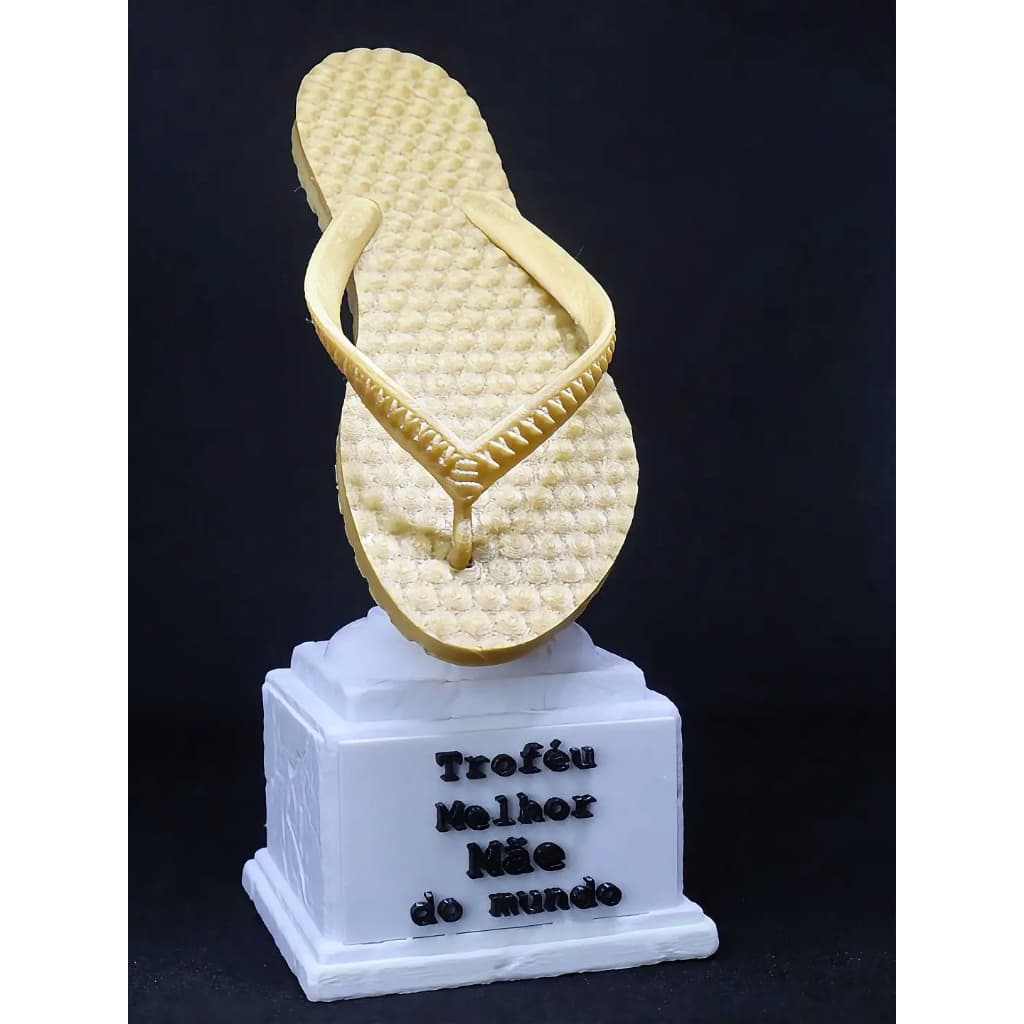Troféu Engraçado de Chinelo para Mãe  Presente Criativo Dia das Mães | Decoração Divertida Personalizada
