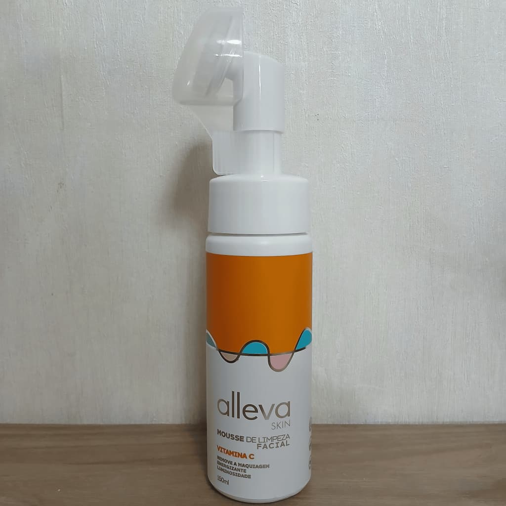 Mousse De Limpeza Facial Micelar Vitamina C 150ml Alleva Original