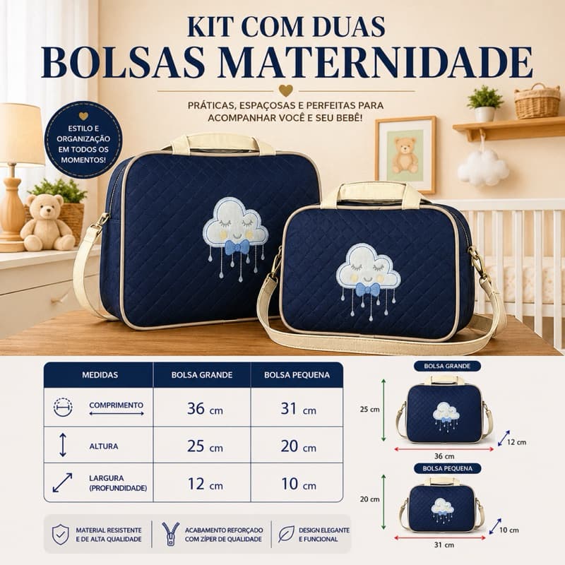 Kit Bolsas Maternidade Na Promoção bolsa qualidade envio imediato