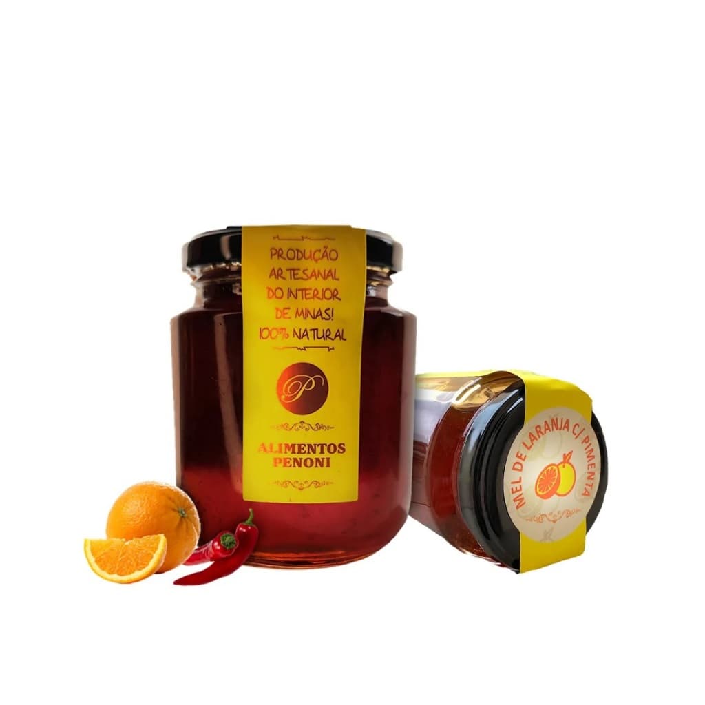 Geléia Artesanal Mel De Laranja Com Pimenta 240g