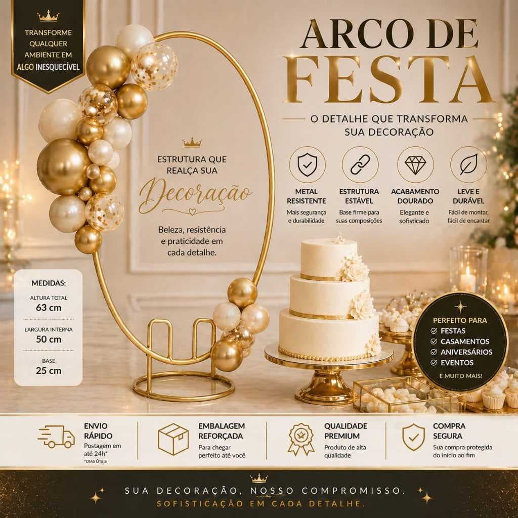 Arco Para Decoração de Festa de Aniversário