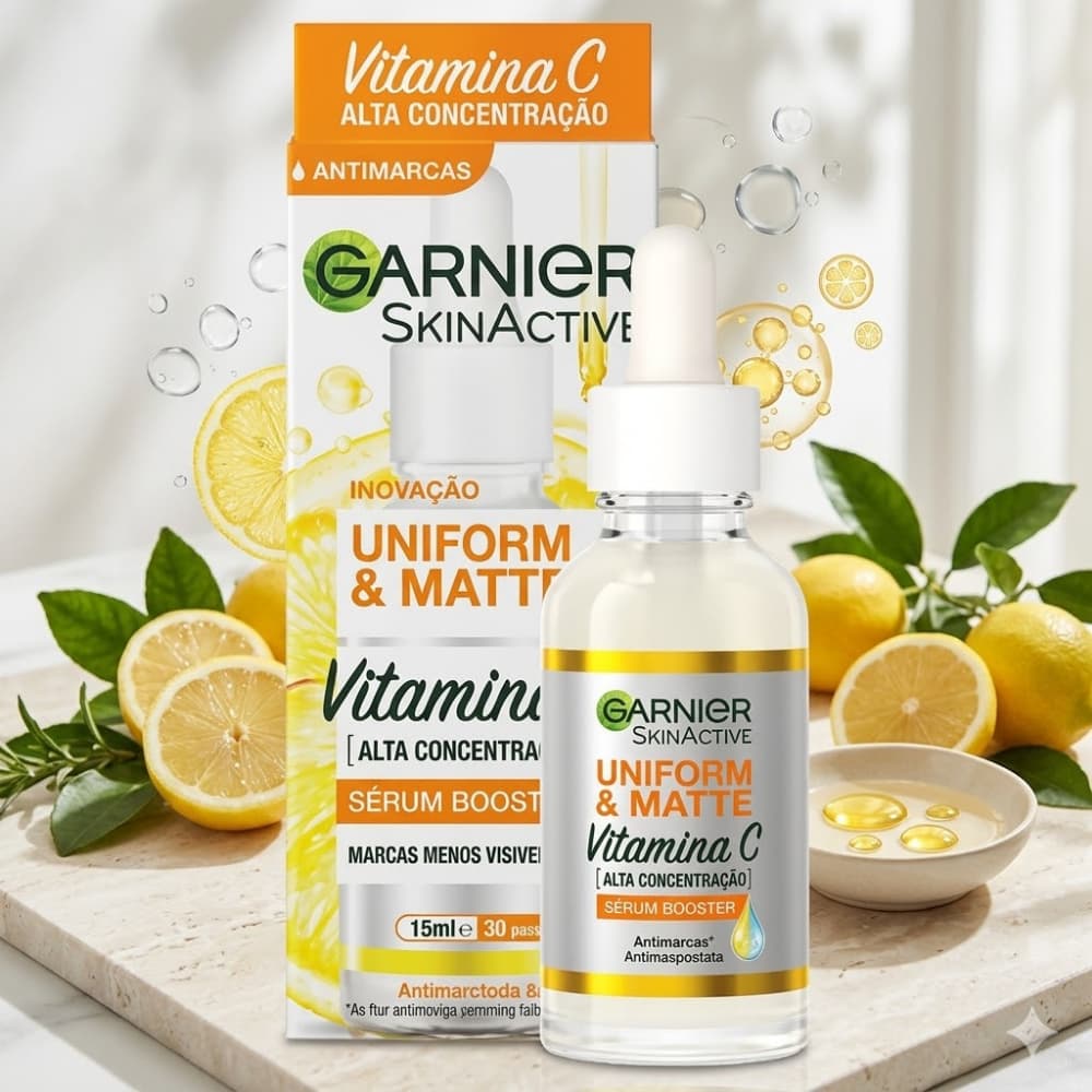 Serum Facial Garnier Skin Care Vitamina C Antimanchas e Oleosidade