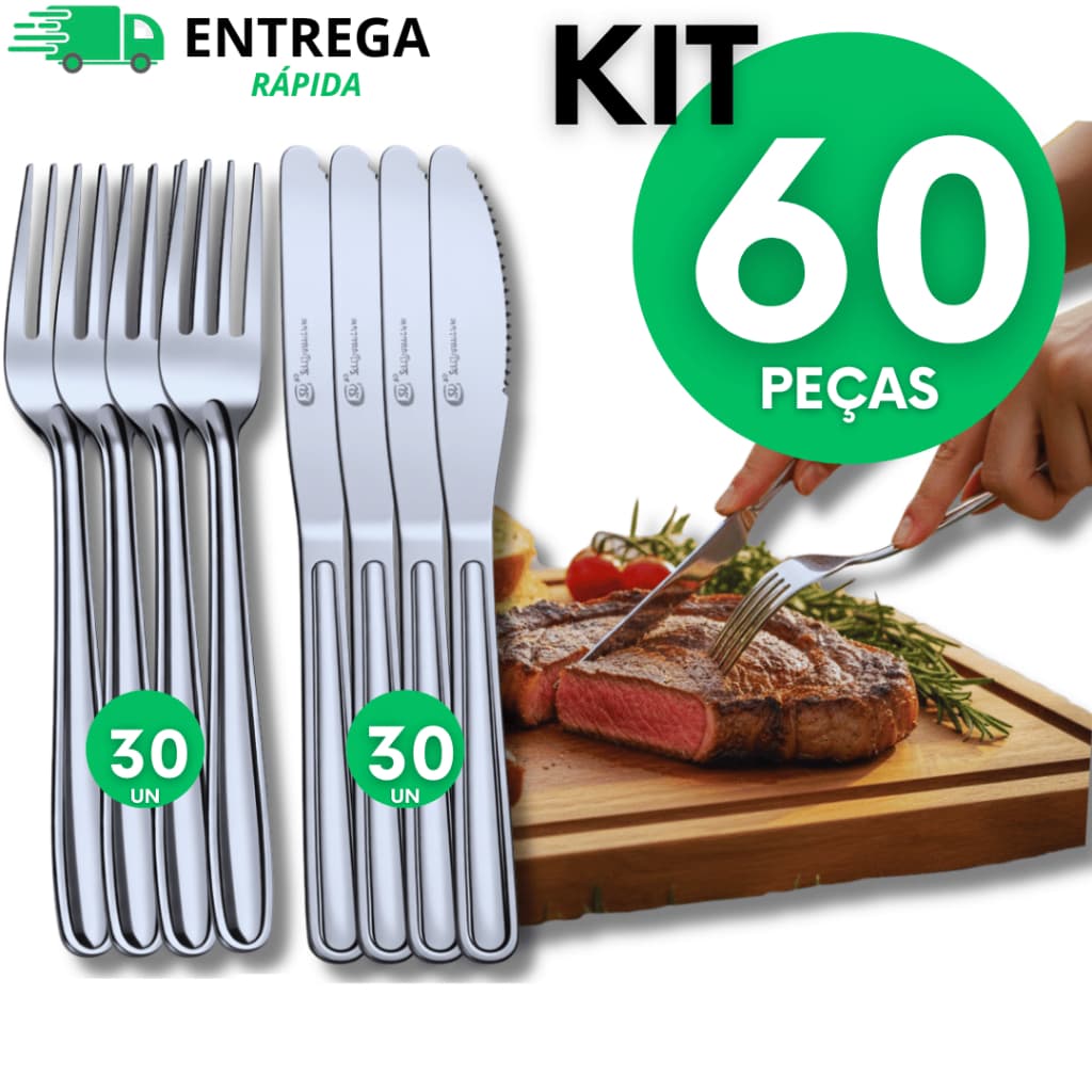Utensílios  Garfo Faca Aço Inox Mesa Casa Para Cozinha Restaurantes Talheres Utensílios Garfos Facas