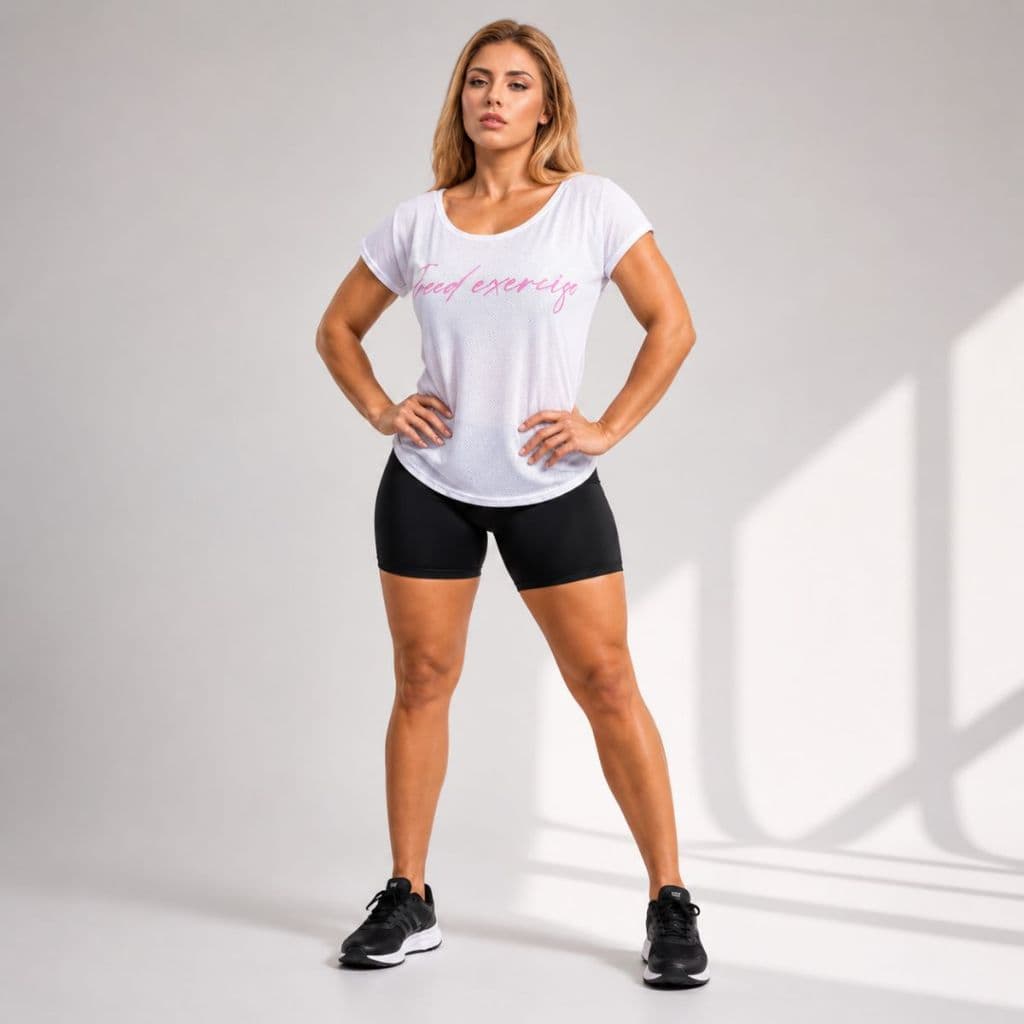 Camiseta Feminina Dry Fit Estampada Furadinha Moda Fitness