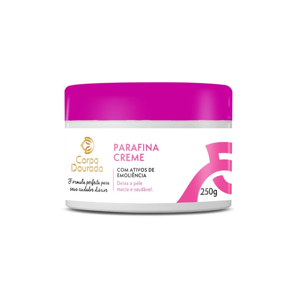 Parafina creme 250g corpo dourado