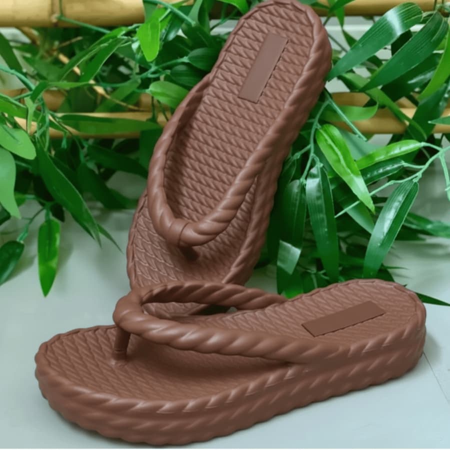 Sandalia Nuvem Feminino Trançado Estilo Leve Macia Confortavel