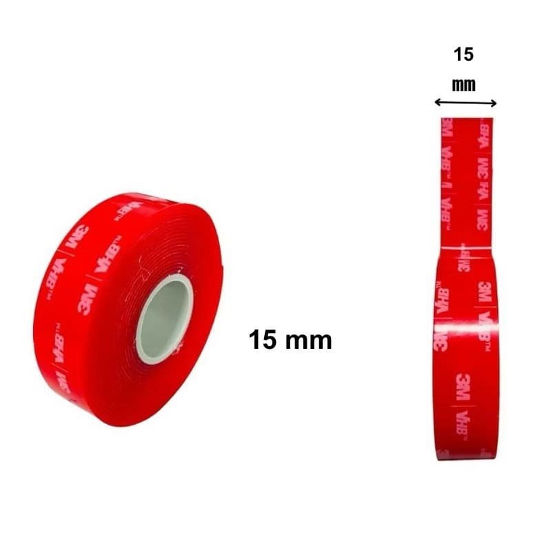 Dupla Face 3M - 15mm - EXTRA FORTE 3M - Fita Adesiva Multiuso 3M - Fita 3M - 15mm