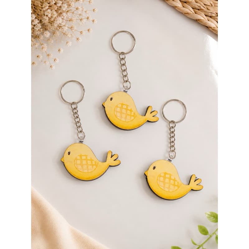 20 Lembrancinhas Passarinho Personalizado | Chaveiro MDF | Festa Infantil / Chá de Bebê
