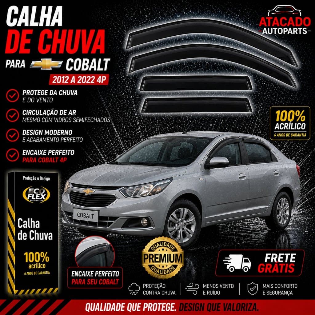 Calha De Chuva Cobalt 2012 A 2022 4 Portas