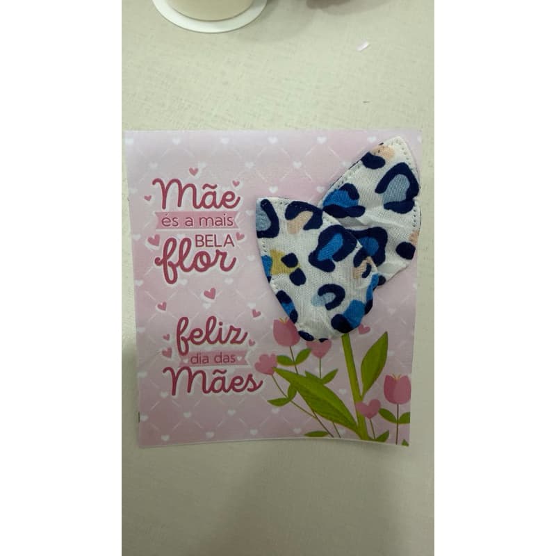 Mimo Dia das Mães com Flor de Tecido | Lembrancinha Delicada e Criativa | Cartão Feliz Dia das Mães