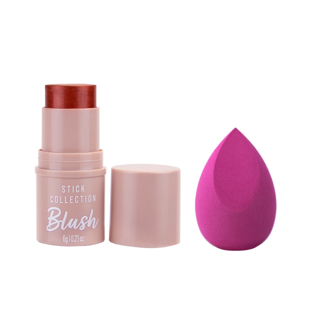 Kit  Poder (Stick Blush Carmen + Side Cut Sponge)