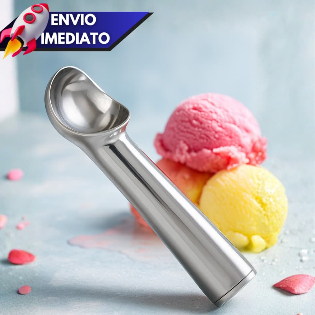 Pegador de Sorvete  e Açaí  Colheres Aço Inox Reforçada Profissional Atacado Sobremesas