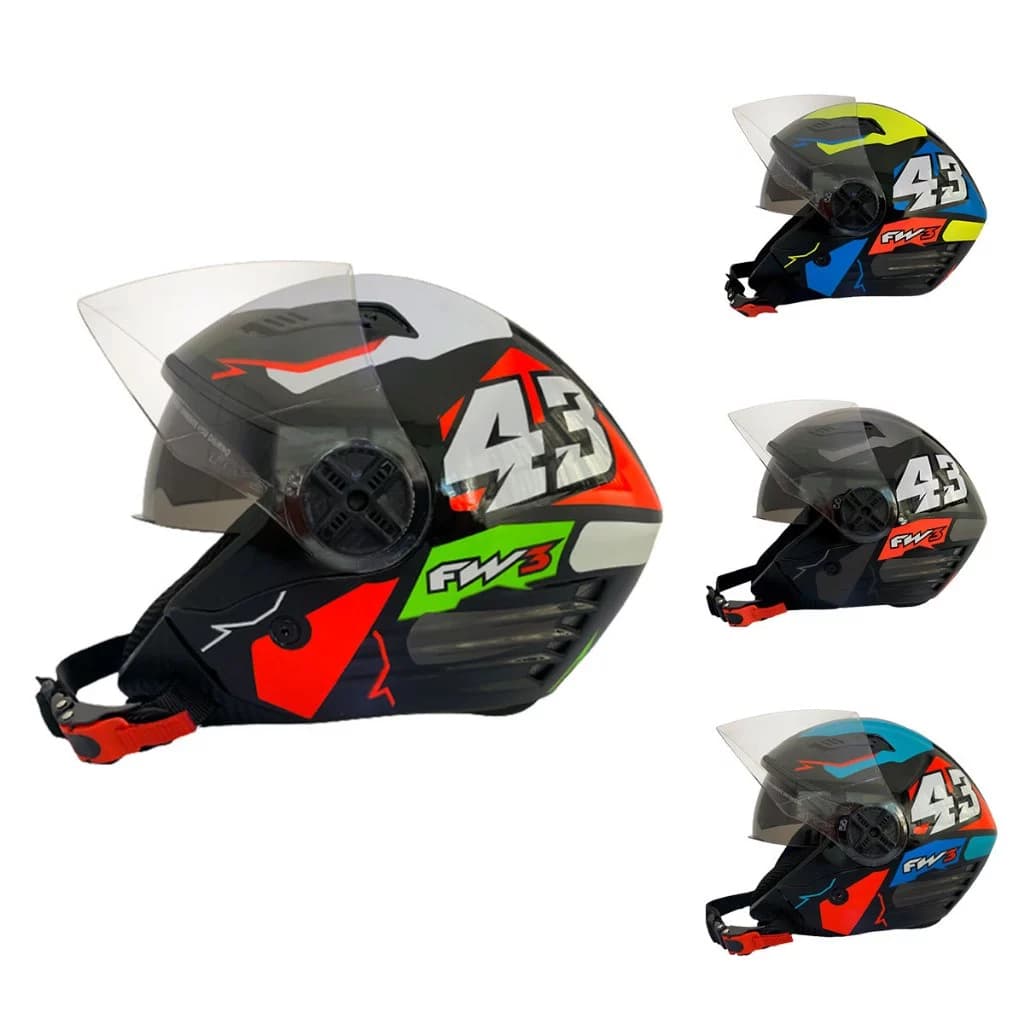 Capacete Moto Aberto FW3 X OPEN Up 43