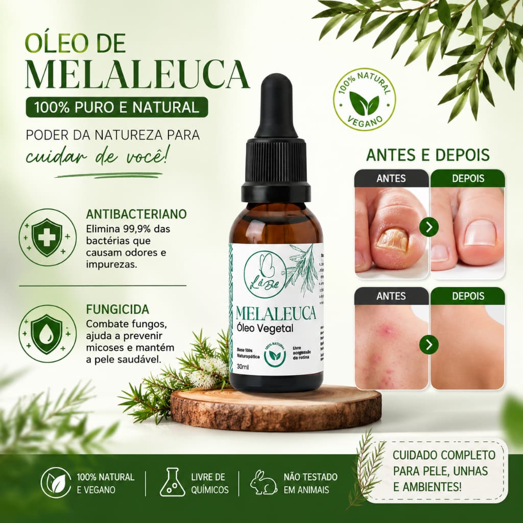Óleo Vegetal de Melaleuca 30ml