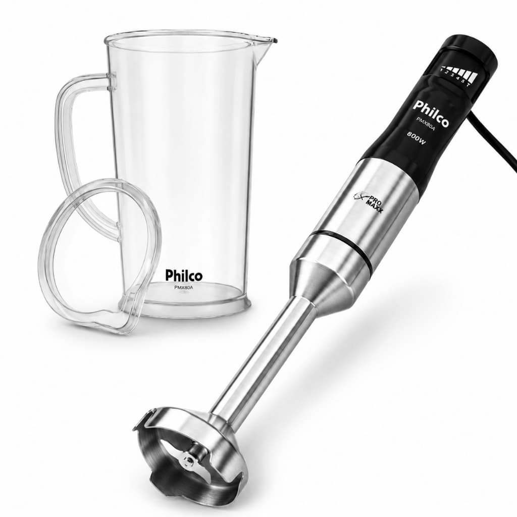 Mixer Philco 800w Pro Maxx 6 Velocidades Turbo + Jarra com Tampa