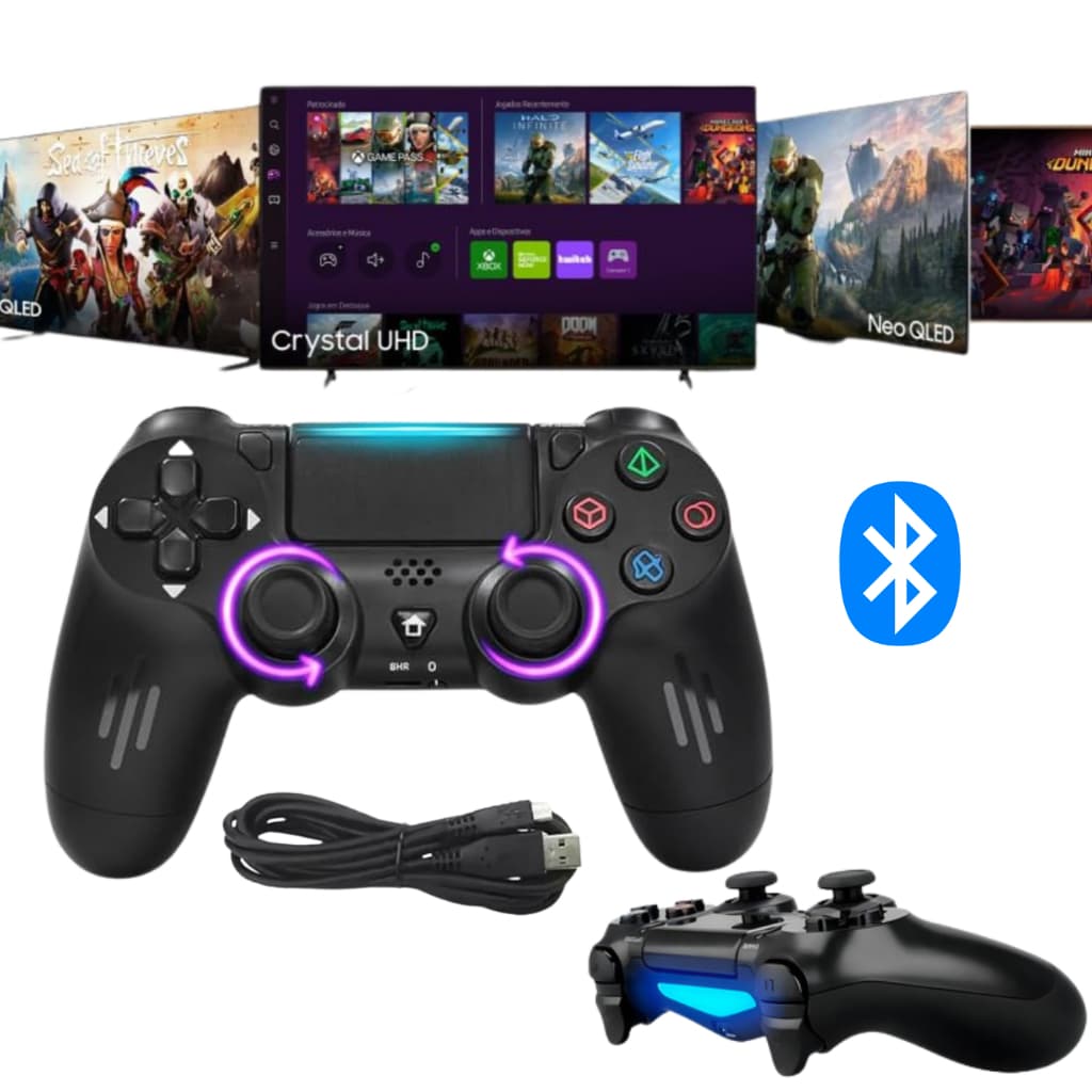 Controle Para Tv Samsung 3 Em 1 Crystal Qled Game Pass Xbox