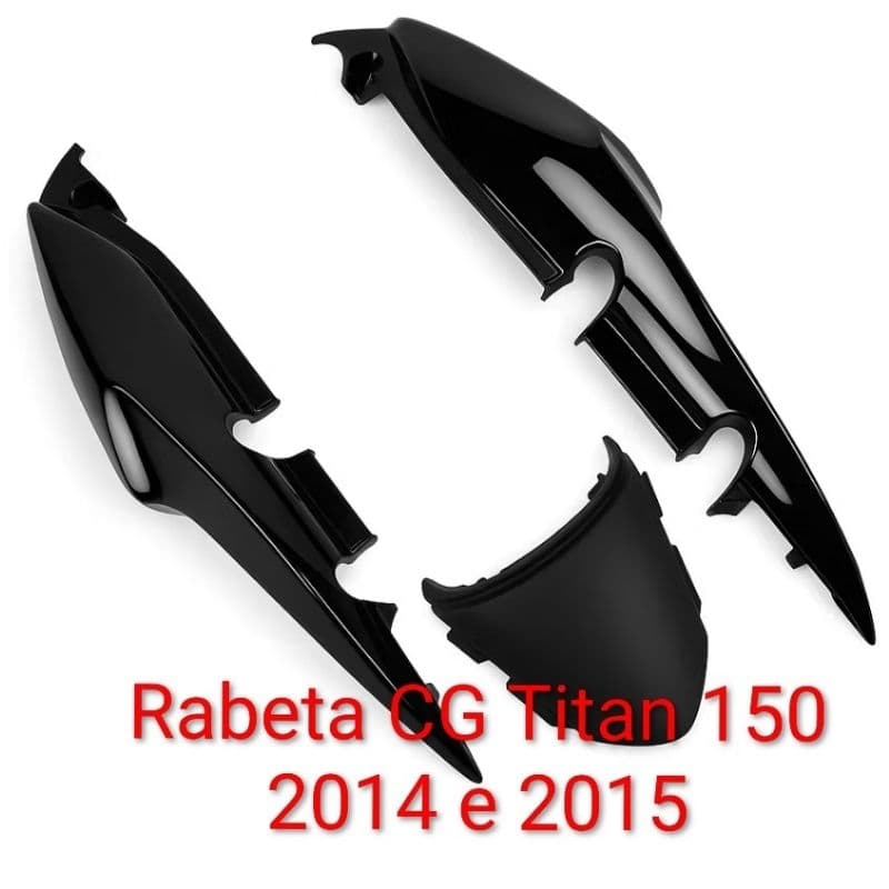 Rabeta Cg Titan 125/150 Ano 2014 ate 2023 CG Fan 160 2016 à 2024 CG Titan 150 2014 á 2015 Preto Adaptavel