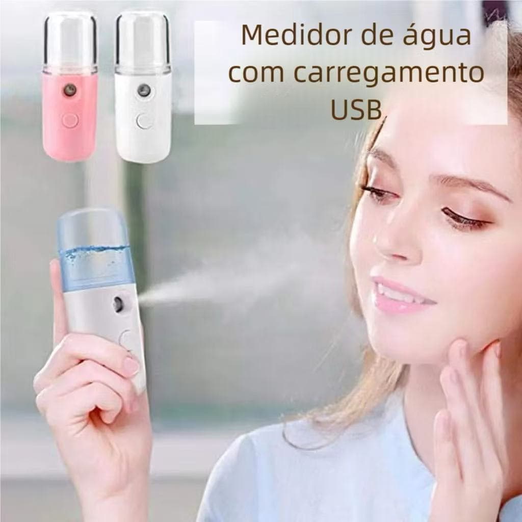 GGUAN Inalador Portátil Nebulizador Recarregável USB Silencioso Infantil Adulto Hidratação Nasal e Olhos