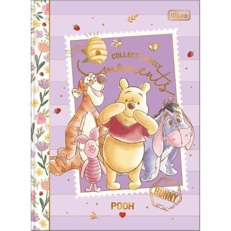 ✨ Caderno Pooh Tilibra 💖 Ursinho Pooh Papelaria Fofa Floral Caderno Temático Escolar