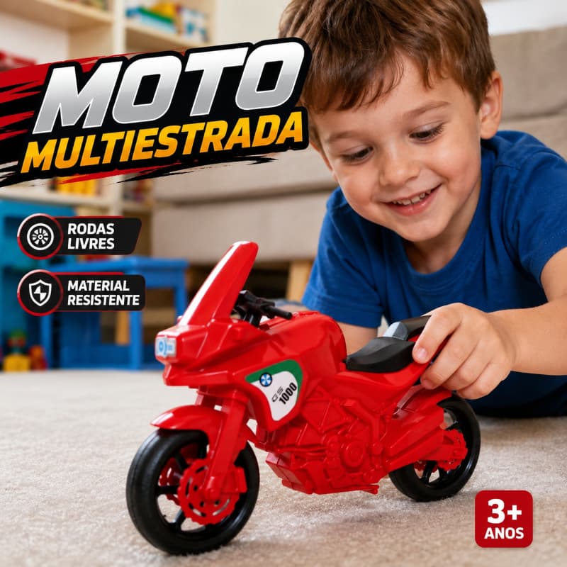 MOTO MOTINHA DE PLASTICO BRINQUEDO INFANTIL MENINO