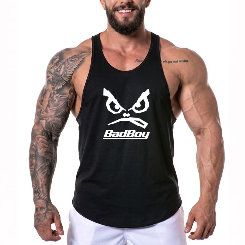 Regata Masculina Cavada Badbouy Estilosa Academia Treino Musculação