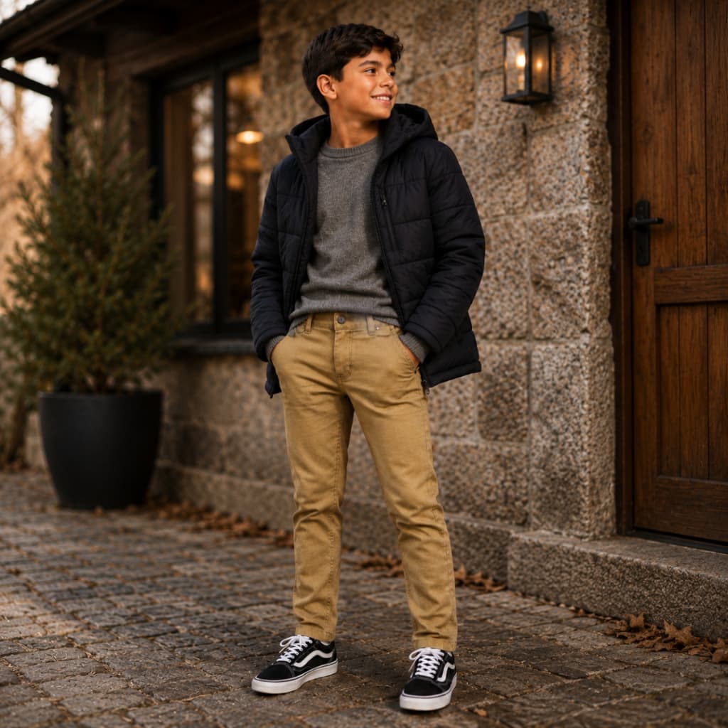 Calça Sarja Juvenil Masculina Premium Menino 10 ao 16 com Regulagem Interna Várias Cores