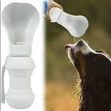 Bebedouro Portátil Pet Silicone Dobrável 300ml Cães Gatos Garrafa Água Passeio