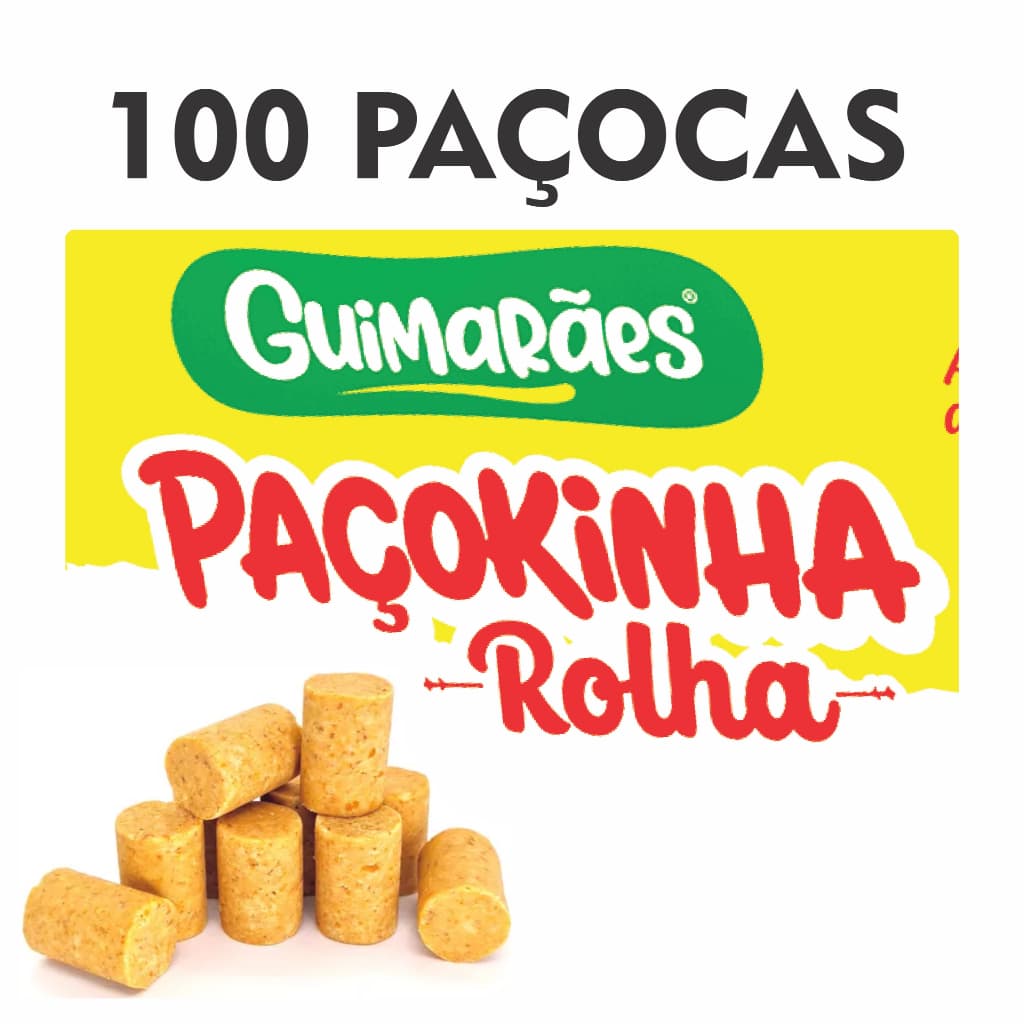 100 paçocas guimaraes atacado
