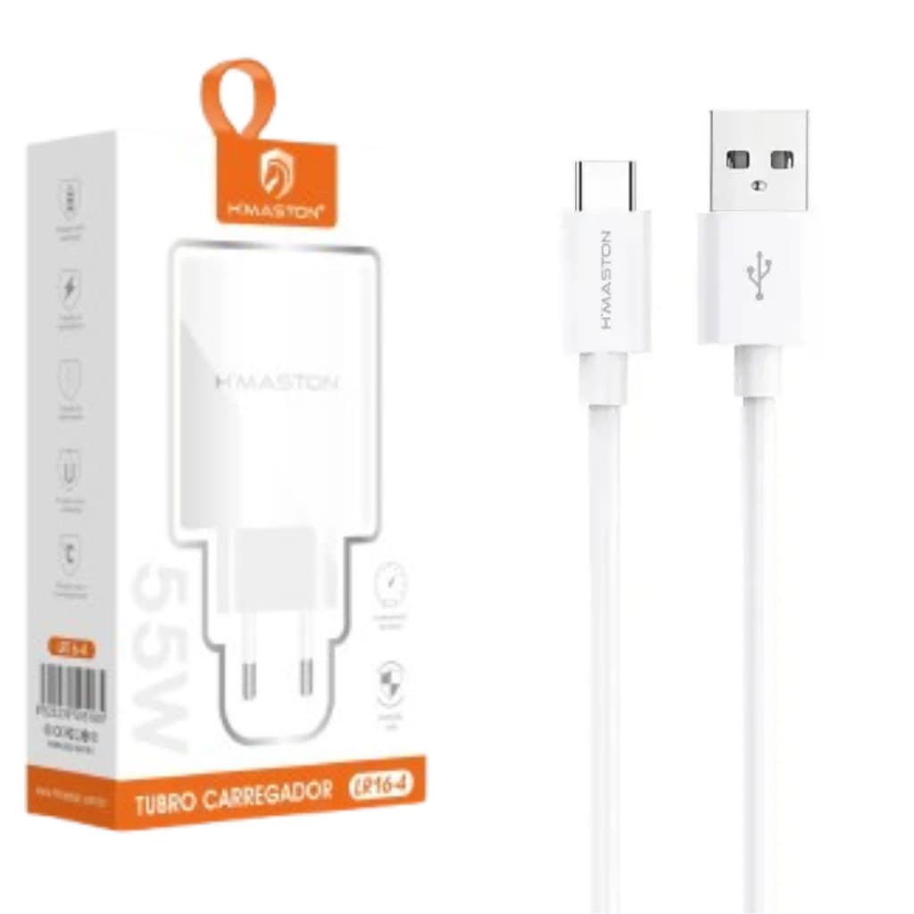 Kit Carregador Super Turbo Para Samsung Galaxy M62 M54 M53 M52 M51 M42 - Cabo E Fonte
