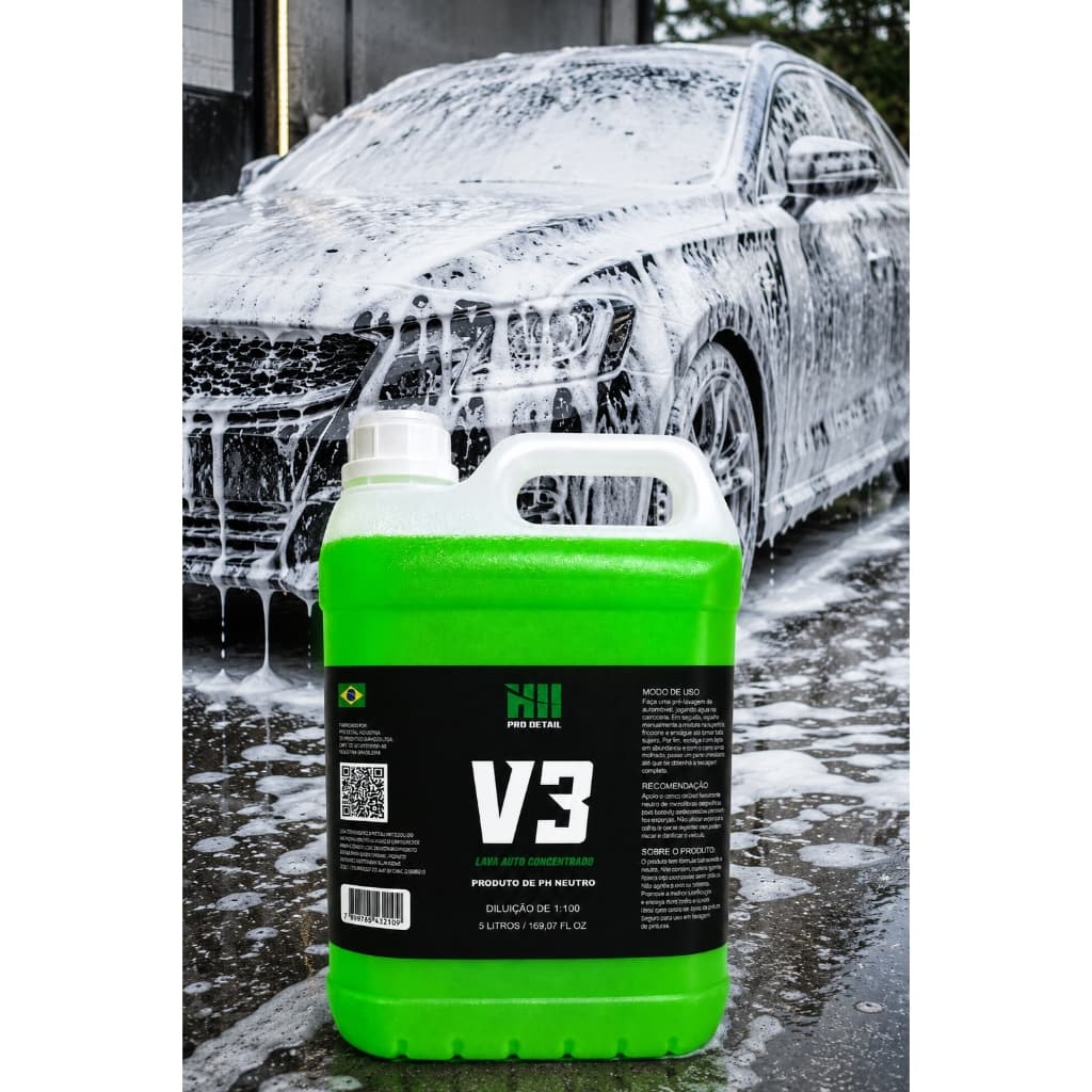 Shampoo Lava Auto PH Neutro Alta Espuma e Lubrificação H11 Pro Detail