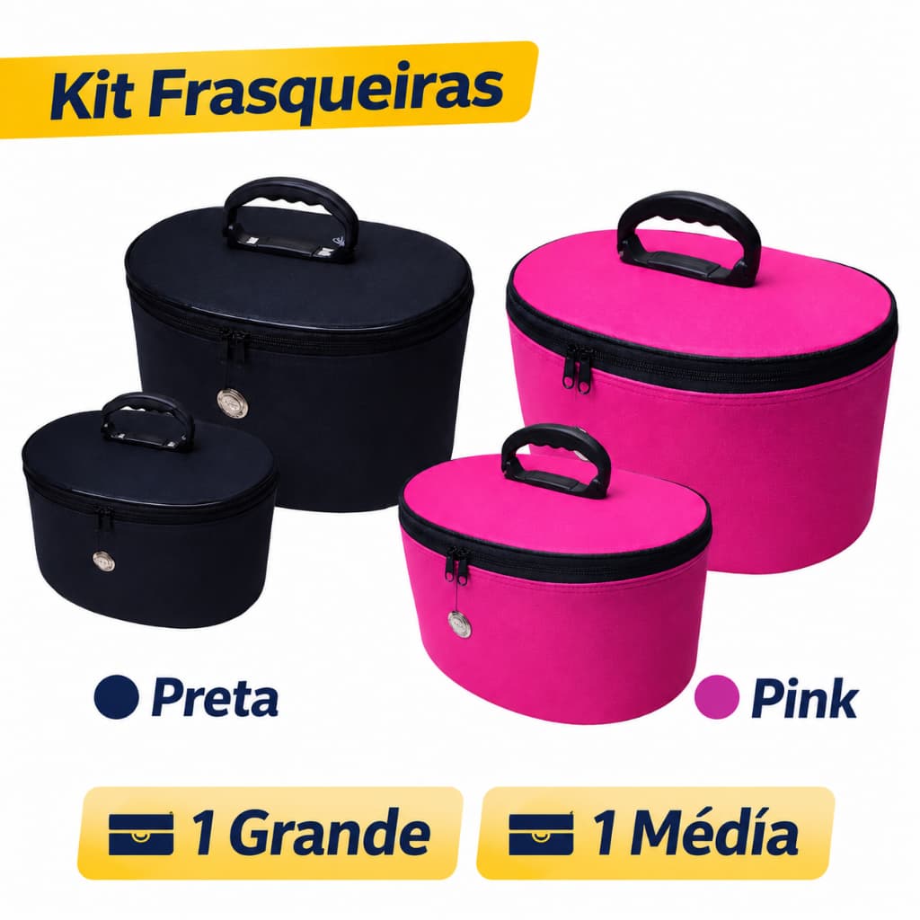Frasqueira Maquiagem Necessaire Grande Média Necesser