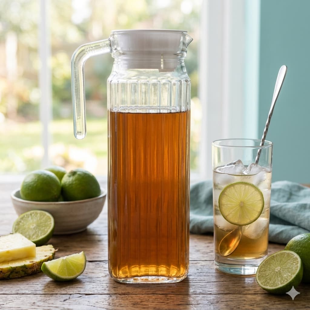 Jarra De Vidro Frigo 1 Litro Com Tampa Para Geladeira