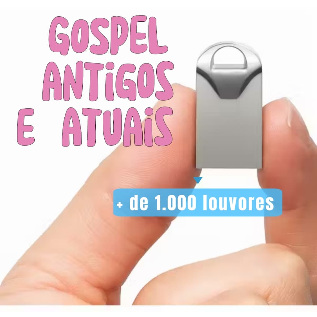 MINI PENDRAIVER 8GB LOUVAR GHOSPEL M/P/3