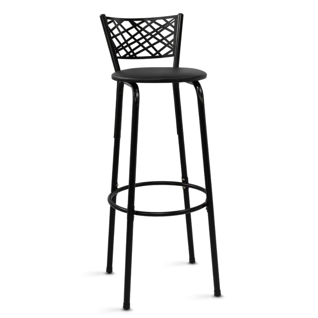 Banqueta Cadeira Alta 80cm Eclipse Preta Ideal Balcão Ilha Cozinha Gourmet Área De Lazer Piscina